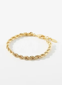 Twisted gold bracelet