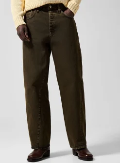 Twisted khaki jean