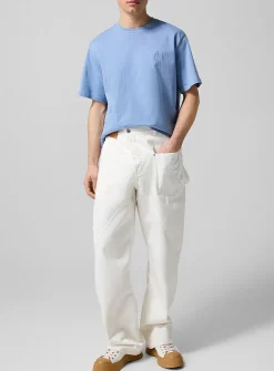 Twisted white carpenter jean
