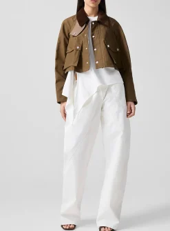 Twisted white carpenter jean