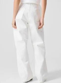 Twisted white carpenter jean