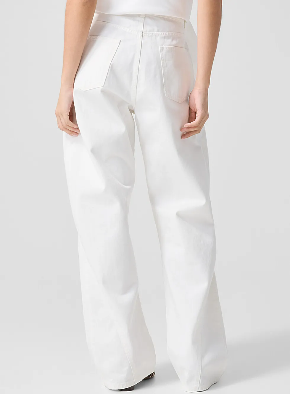 Twisted white carpenter jean