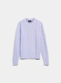 Twisted-cable sweater