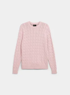 Twisted-cable sweater