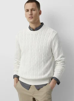 Twisted-cable sweater