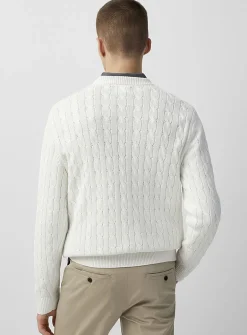 Twisted-cable sweater
