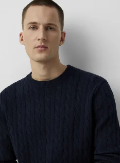 Twisted-cable sweater