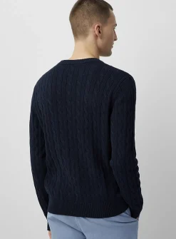 Twisted-cable sweater
