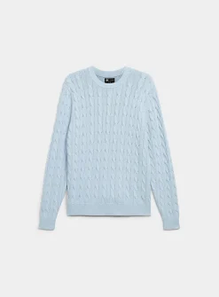 Twisted-cable sweater