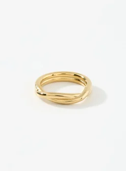 Twisted-look ring