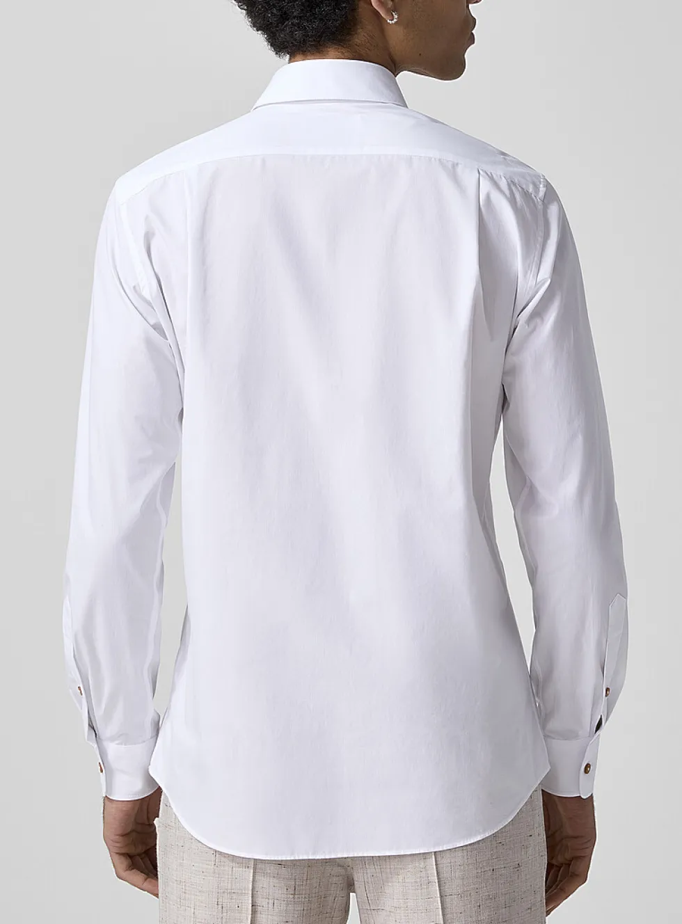 Two Button Krall embroidered orb poplin shirt