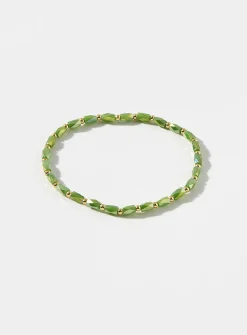 Two-tone bead bracelet