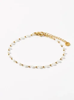 Two-tone bead bracelet