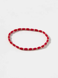 Two-tone bead bracelet