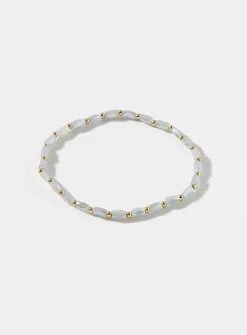 Two-tone bead bracelet