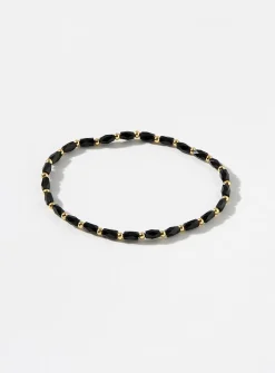 Two-tone bead bracelet