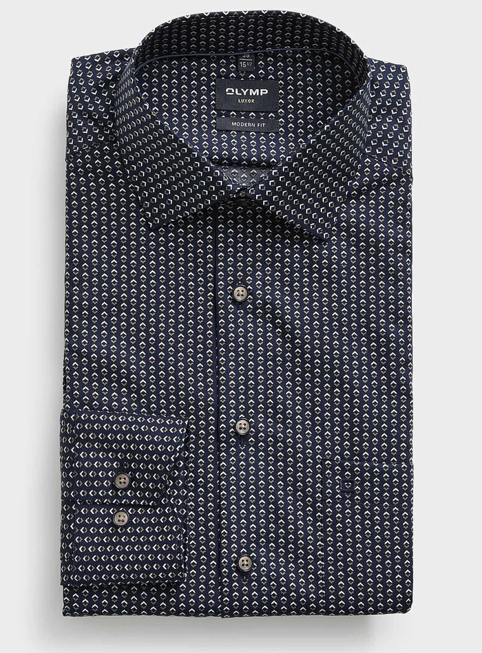 Two-tone diamond shirt