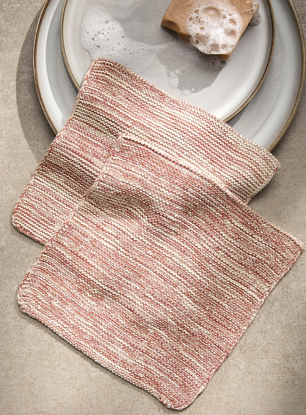 Two-tone dishcloths
