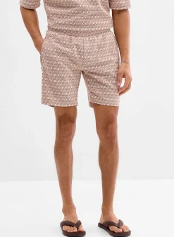 Two-tone jacquard short