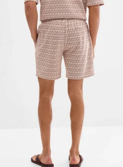 Two-tone jacquard short
