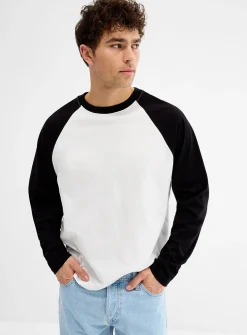 Two-tone raglan T-shirt