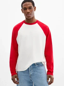 Two-tone raglan T-shirt