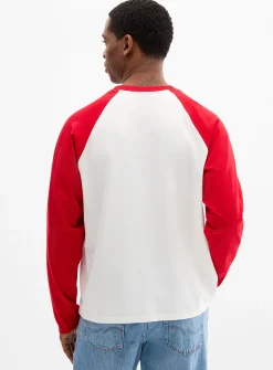 Two-tone raglan T-shirt