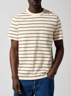 Two-tone stripes T-shirt