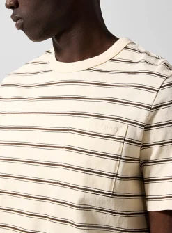 Two-tone stripes T-shirt