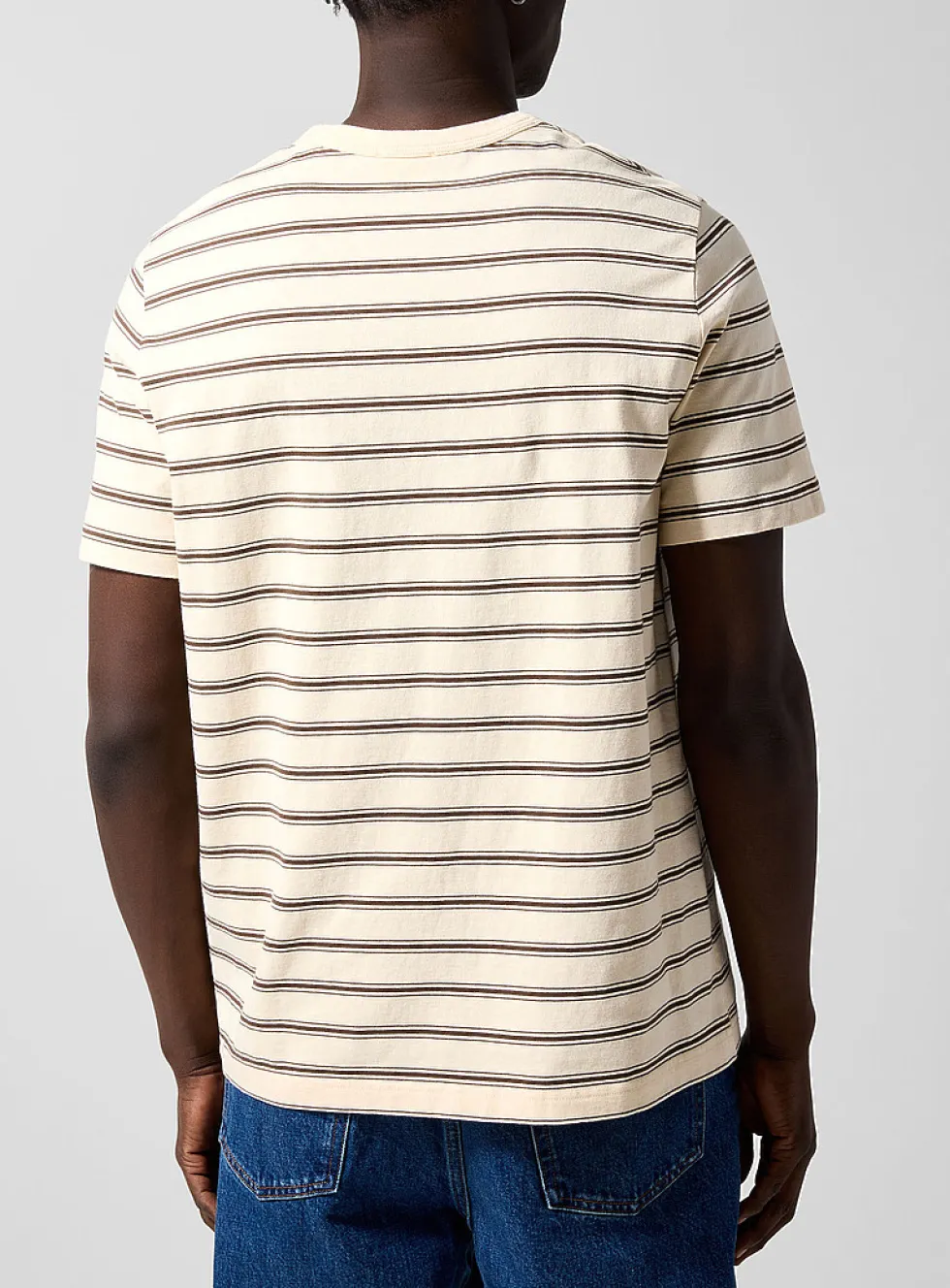 Two-tone stripes T-shirt