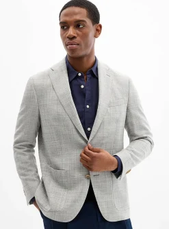 Two-tone thread chambray jacket