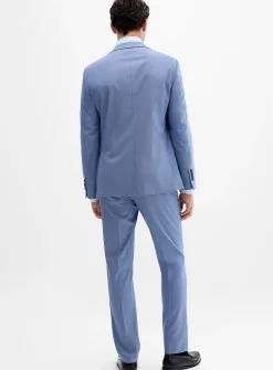 Two-tone thread piqué suit