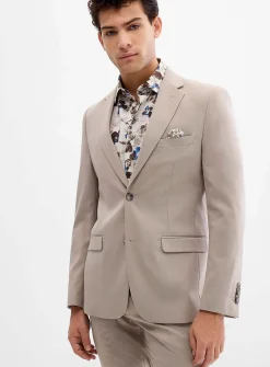 Two-tone thread piqué suit