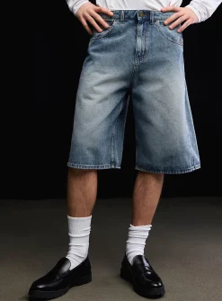 Two-tone washed jort