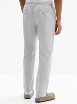 Two-tone weft knit pant