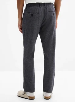 Two-tone weft knit pant