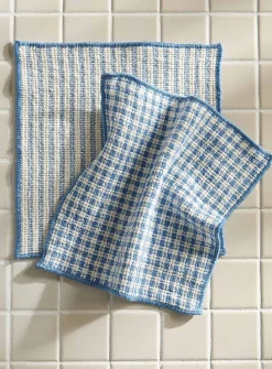 Two-tone woven dishcloths