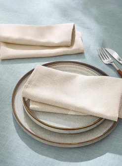 Two-tone woven napkins
