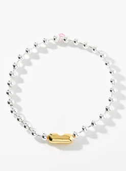 Two-tone XL bead necklace