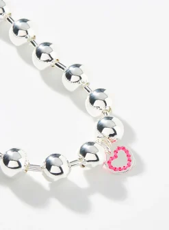 Two-tone XL bead necklace