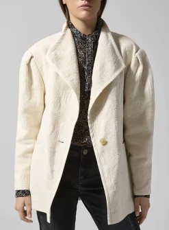 Uadie textured jacquard blazer