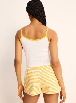 Ultra-comfortable three-button pyjama mini short