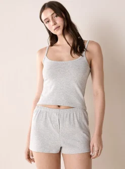 Ultra-comfortable three-button pyjama mini short