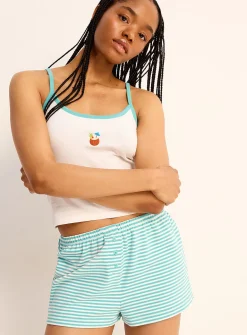 Ultra-comfortable three-button pyjama mini short