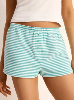 Ultra-comfortable three-button pyjama mini short