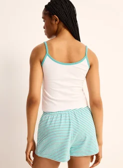 Ultra-comfortable three-button pyjama mini short