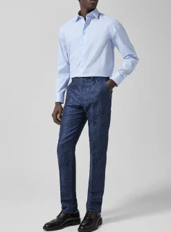 Ultralmarine paisley jacquard pant