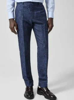 Ultralmarine paisley jacquard pant