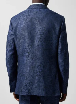 Ultramarine paisley jacquard blazer