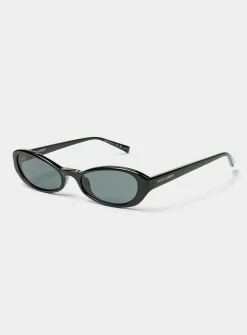 Ultra-narrow cat-eye sunglasses